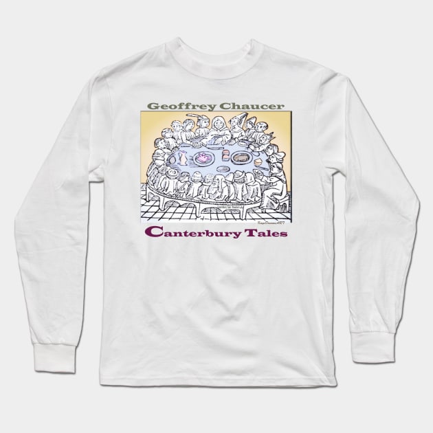 Canterbury Tales Long Sleeve T-Shirt by KayeDreamsART